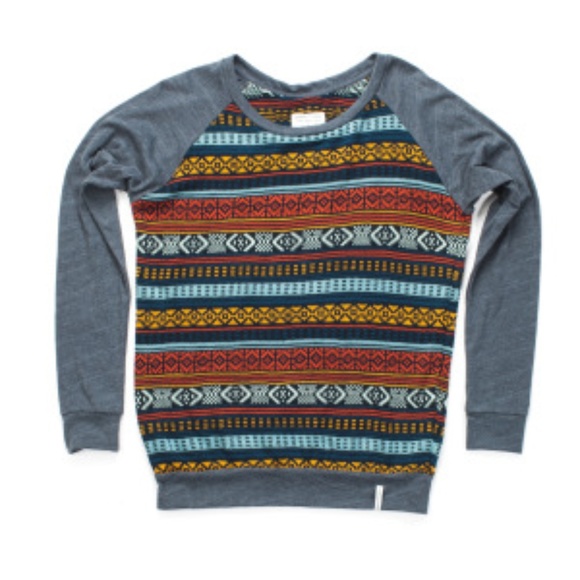 Krochet Kids Maya Tribal Sweater Crew Sweatshirt - Picture 3 of 3